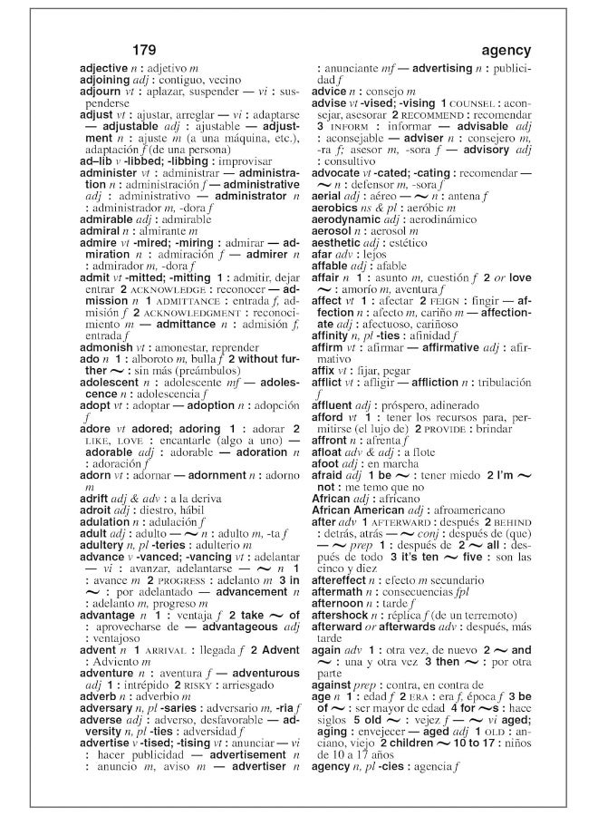 Webster's Spanish-English Dictionary for Students,