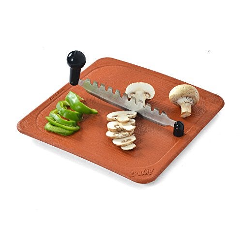 Anjali - FC02 Deluxe Fantastique Plastic Vegetable and Fruit Cutter (Brown, Silver, Small) - Image 1