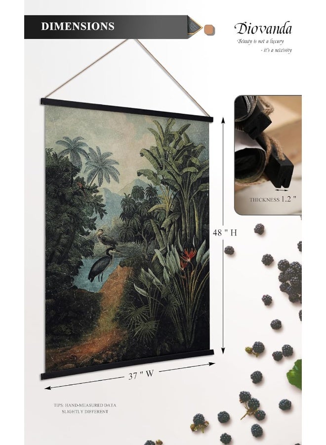 Home Trove Diovanda Wall Art | Oversized Hanging Poster Of Tropical Rainforest  - Image 3