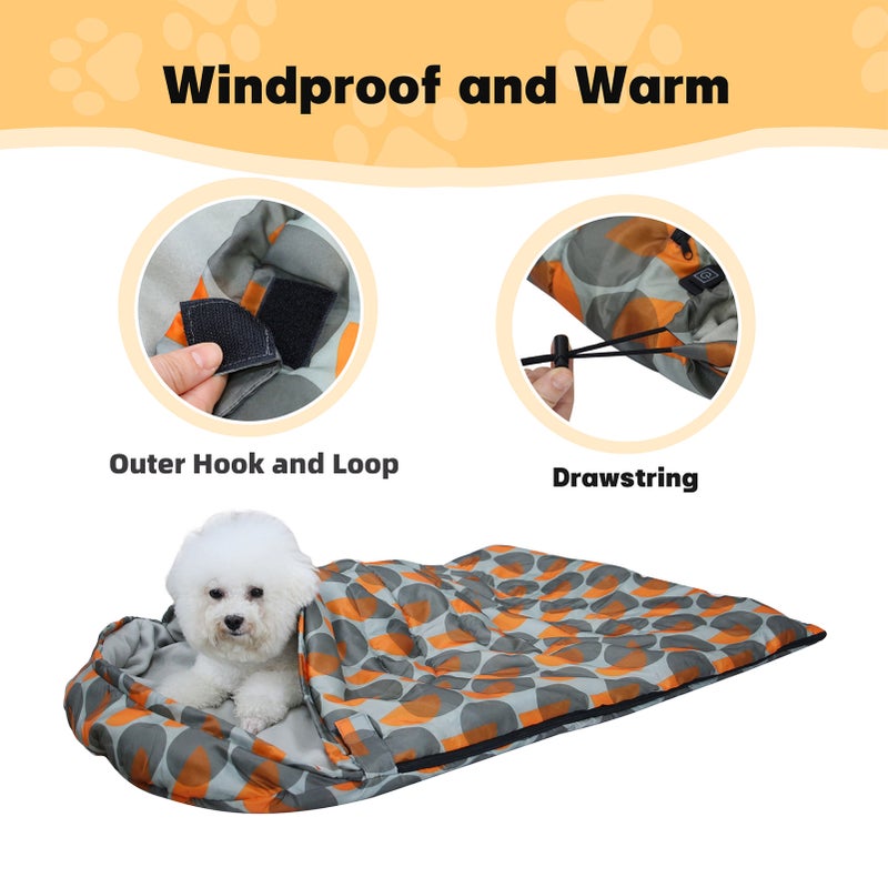 Outdoor Pet Dog Sleeping Bag Adjustable Temperature Heating Dog Bed Camping Pet Warm Sleeping Bag - Image 3