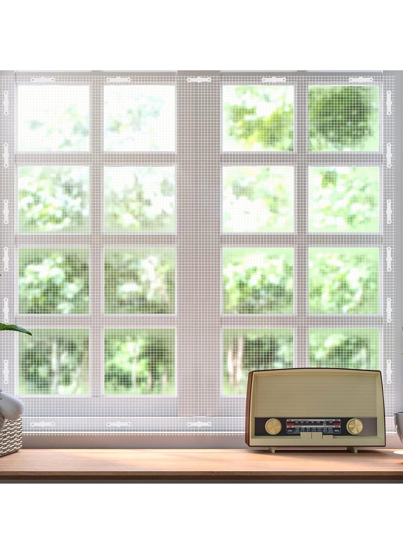 KASTWAVE شريط مغناطيسي لشاشة 24 قطعة، شريط مغناطيسي لشبكة الحشرات للنوافذ، شرائط مغناطيسية ذاتية اللصق لشبكات النوافذ الطائرة، ستائر شبكية، ستائر أبواب، تمنع دخول الحشرات/ الذباب - Image 2