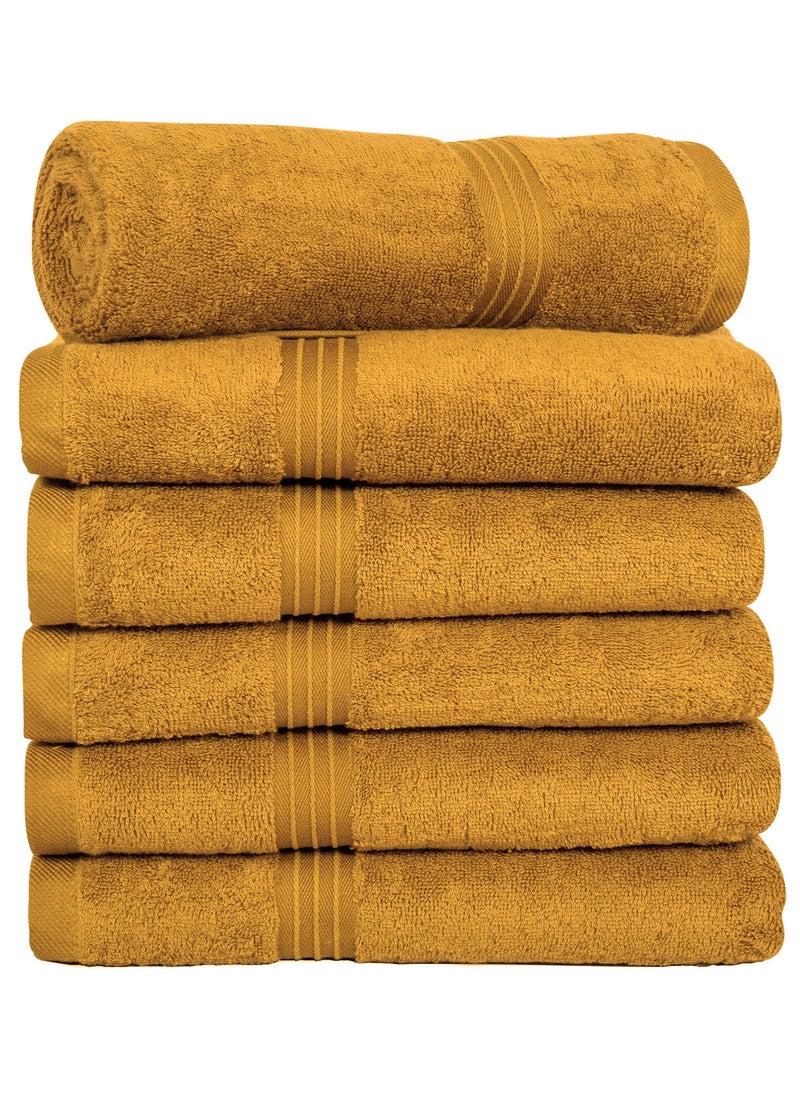 Bliss Casa Bliss Casa - Large Hand Towels (6 Pack, 50 x 100 cm) - 100% Combed Cotton - Premium Quality, Ultra Soft and Highly Absorbent, Hotel & Spa Quality Hand Towels  - Image 1