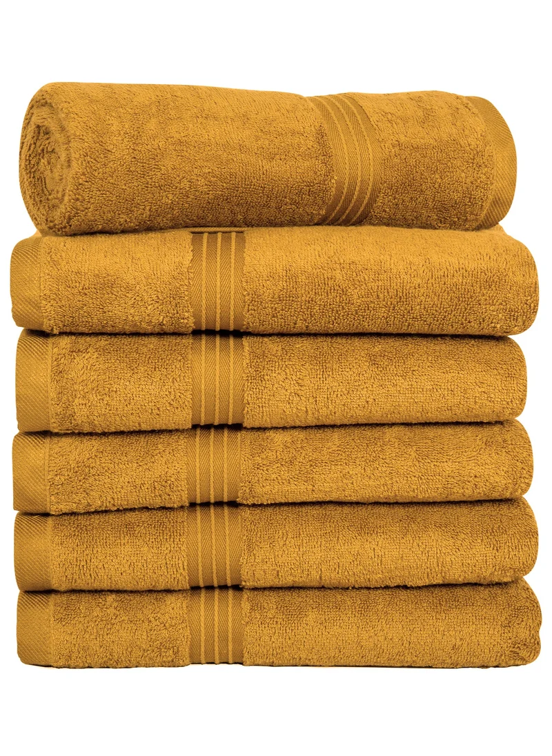 Bliss Casa Bliss Casa - Large Hand Towels (6 Pack, 50 x 100 cm) - 100% Combed Cotton - Premium Quality, Ultra Soft and Highly Absorbent, Hotel & Spa Quality Hand Towels