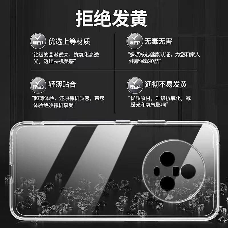 Ultra-Thin Silicone Phone Case for Honor Magic5/Magic5 Pro/Magic5 Ultimate Edition, Transparent Shockproof Cover - Image 3