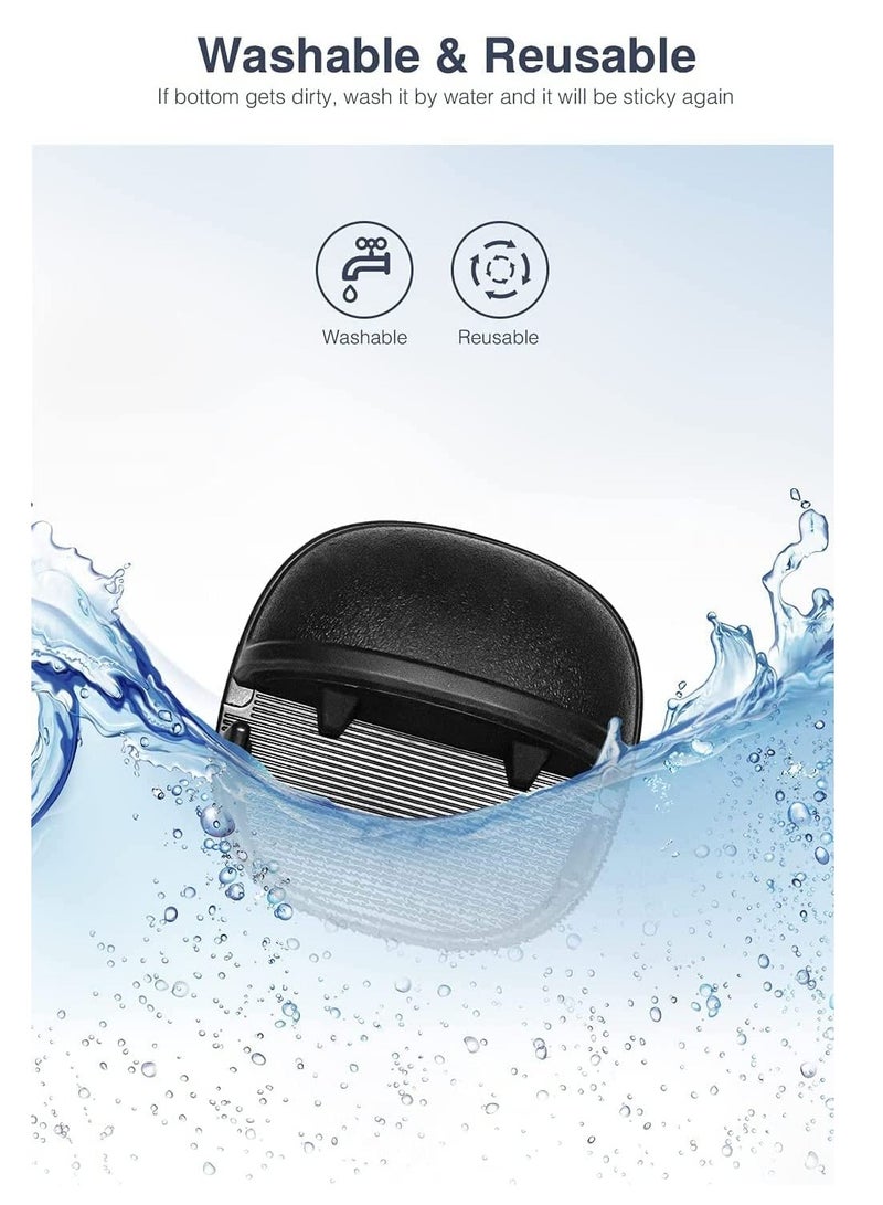 حامل هاتف السيارة العالمي، تركيب على لوحة القيادة لهواتف آيفون، سامسونج، هواتف أندرويد، أجهزة GPS، قاعدة مكتب غير قابلة للانزلاق، متوافق مع جميع الهواتف المحمولة، أسود - Image 5