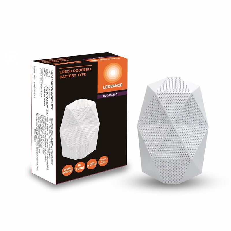 LEDVANCE Doorbell | 16 Tunes | Clear Sound | Sleek Design | 1 Year Warranty - Image 1