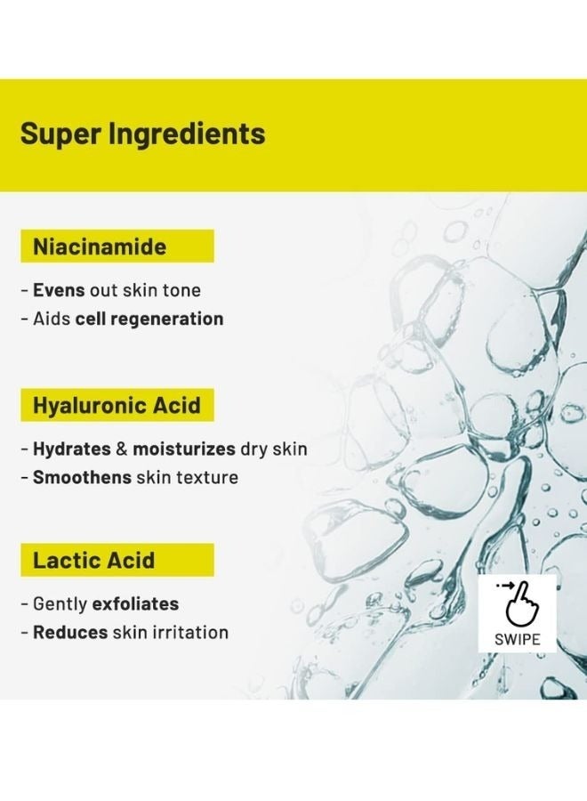 Chemist at Play Brightening Roll On For Neck, Knee & Elbow 40ml | With 6% Vitamin C+ Hyaluronic Acid, AHAs, Niacinamide, & Ceramides | Helps Reduction in Pigmentation & Hydrates Dry Skin - Image 3