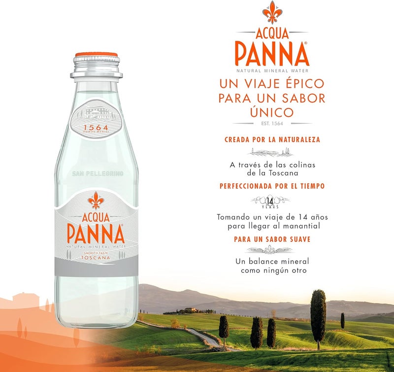 Acqua Panna مياه الينابيع الطبيعية أكوا بانّا - 24 زجاجة (250 مل لكل منها) - Image 3