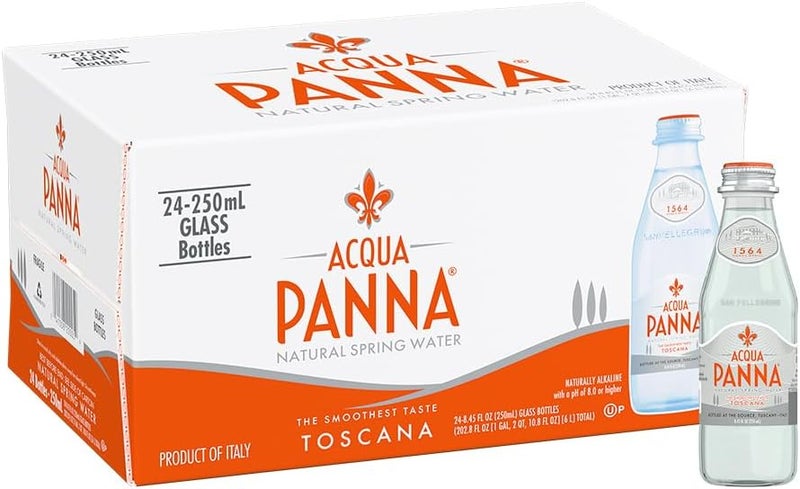 Acqua Panna مياه الينابيع الطبيعية أكوا بانّا - 24 زجاجة (250 مل لكل منها) - Image 1