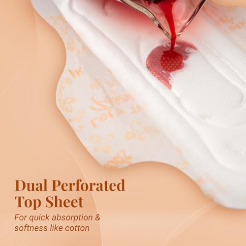 Niine Dry Comfort XL Sanitary Pads for Women |36 Pads, Pack of 1| 282 mm Long| Fast Absorption| Prevents Wetness & Leakage| Enjoy Leak-free Periods |With Anti-Leak Flow Channel - Image 4