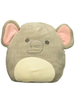 SQUISHMALLOW 8Inch Emma The Baby Elephant With Rattle Children Plush Toy Pillow, Gray, 8Inch  - Image 1