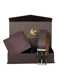 HORNBULL Wallet For Men | Brown Wallet and Belt Gift Hamper for Men | Leather Wallets for men | Men’s Combo Gift Set