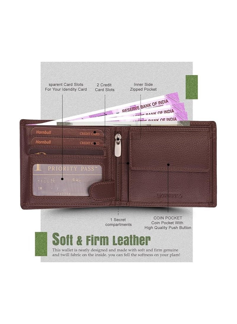 HORNBULL HORNBULL Wallet For Men | Brown Wallet and Belt Gift Hamper for Men | Leather Wallets for men | Men’s Combo Gift Set  - Image 3