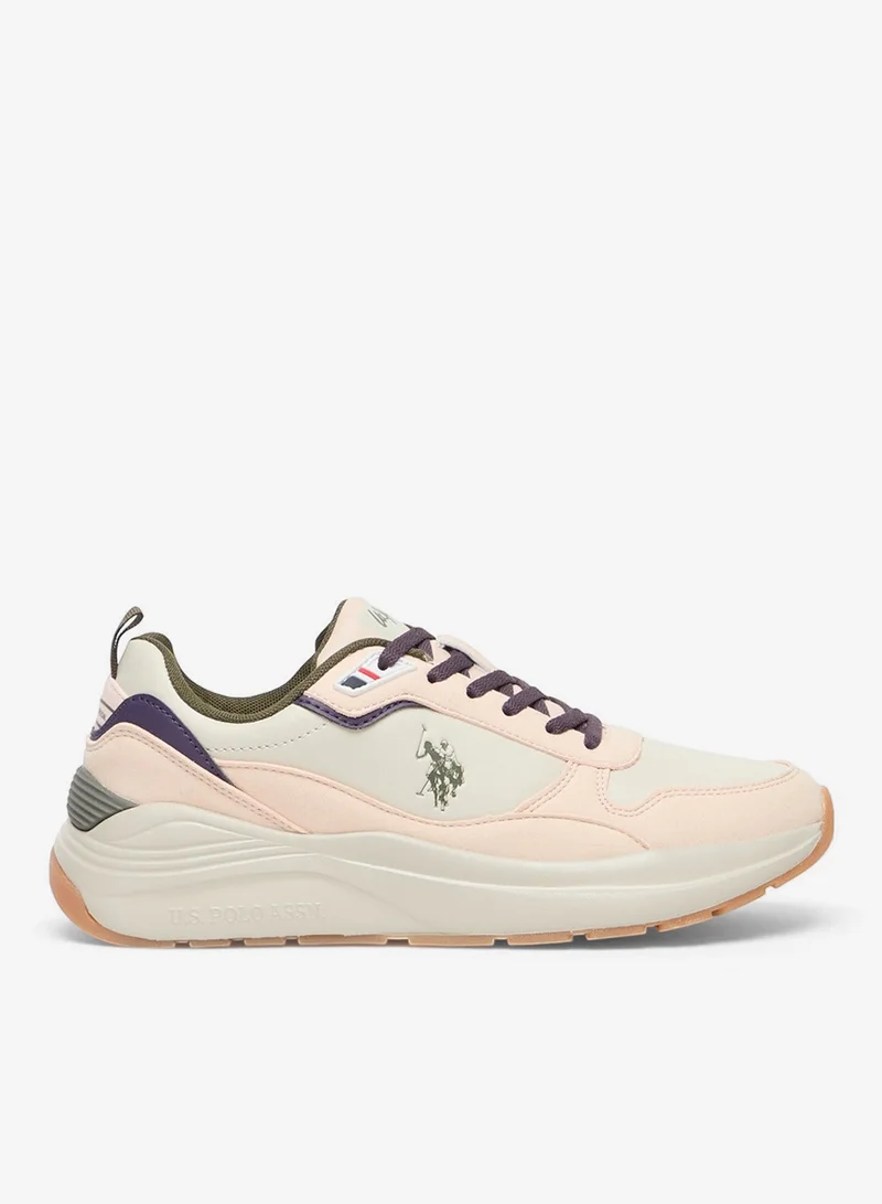 Women's Beige Low-Top Sneakers - Chic Lace-Up, Everyday Casual Shoes for Versatile Outfits