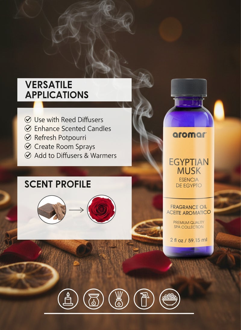 Aromar Spa Aromatic Oil – Egyptian Musk Fragrance, 59.15ml - Image 5