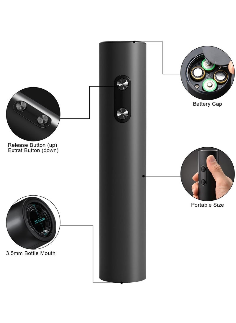 Excefore Electric Wine Opener, Automatic Corkscrews Wine Bottles Openers, Battery Operated Reusable Wine Remover for Wine Lover Gift Home Kitchen Party, Batteries not included  - Image 4