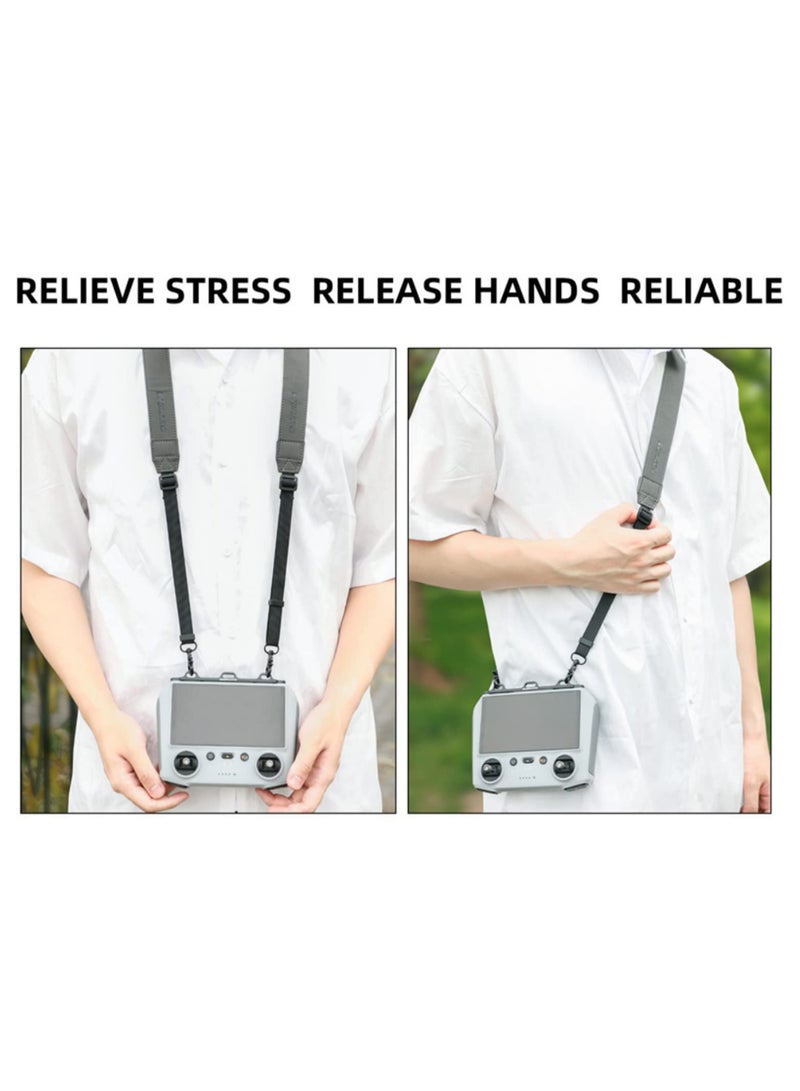 For Mini 3 PRO Lanyard Neck Strap PU Leather Hanging Rope with CNC Aluminum Buckle for DJI RC Remote Control Drone Accessories Durable Multi Purpose Switchable Storage  - Image 4