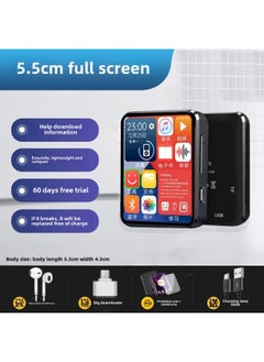 Bluetooth Mp3mp4 Walkman Student Edition High School Student Special Player Mp5mp6 Novel Songs Artifact Mp7-Body Color:[upgrade-touch Screen Version] 5.5cm High-definition Full Screen + Touch Screen★Alloy Body★Extremely Clear Picture Quality★Long Battery Life-Memory Capacity:32g [the Following Good 800 Novels/5 Movies/700 Songs/tv Series] - Standard + Hifi Metal Headphones [super Good Sound Quality]
