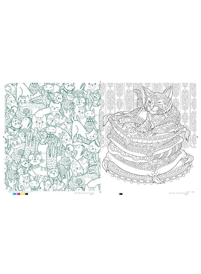 Creative Cats Coloring Book: Cat-tastic Kitties to Color - More Than 100 Pages to Color! - Image 2