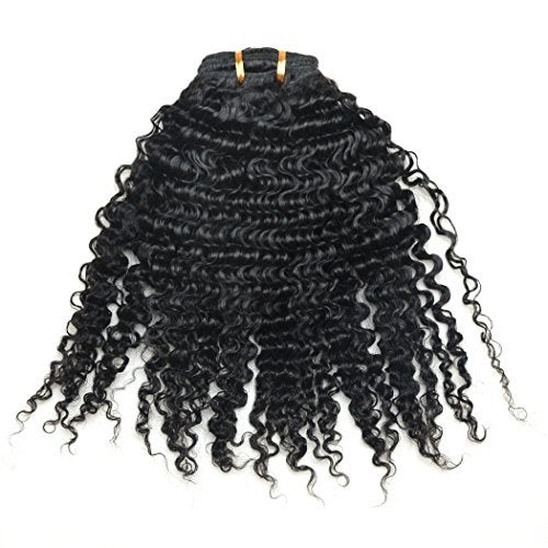 Luwigs Afro Kinky Curly 3B 3C Clip in Hair Extensions for Black Women Real Brazilian Virgin Human Hair Clip Ins Natural Color 7pcs/set (14 inches, 3B 3C Afro Kinky Curly) - Image 5
