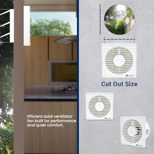 Gustto 150mm Exhaust Fan | High Speed, Quiet Operating Ventilation Fan | Pure Copper Motor & 2Yr Warranty | For Kitchen, Bathroom, Smoking Room, Garage - Image 3