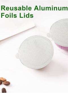Generic （PODS NOT INCLUDED ）60MM  Aluminum Foils Lids Seals to Reuse Nespresso Capsules Coffee Pods, Compatible with Nespresso Vertuoline Vertuo, 100Pcs Reuse Coffee Pods Cover Seals  - Image 3