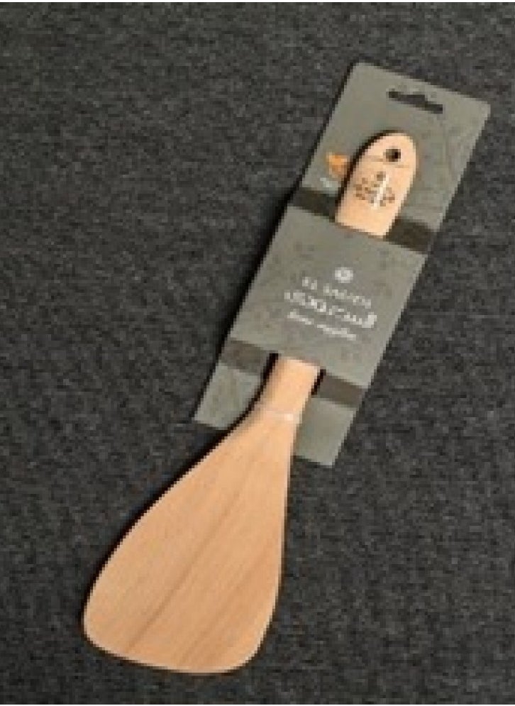 Generic Beech wood beveled spoon 