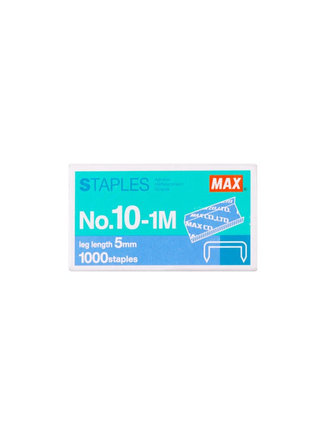 ماكس Max Meikesi Easy-to Staples Hd-10 Series, No.10-1m, 1000 قطعة/صندوق، مستلزمات القرطاسية المكتبية للتجليد التجاري والمالي - Image 2