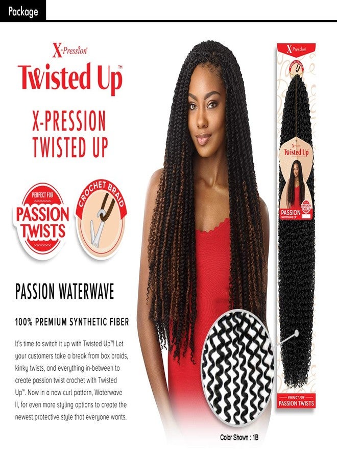 x-pression MULTI PACK DEALS! Outre Crochet Braids X-Pression Twisted Up Passion Water Wave 24" (1-PACK, 425) - Image 3