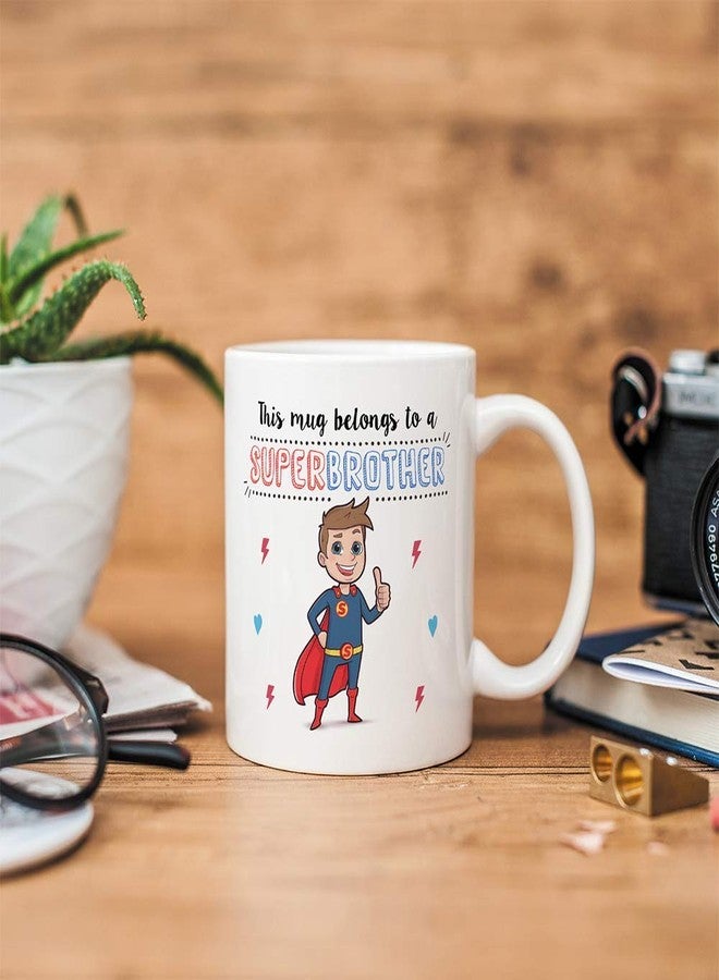 MUGFFINS Brother Mug/Cup - Super Brother - Coffee Mug for Breakfast/Birthday Presents for Siblings/Ceramic 11 oz - Image 5