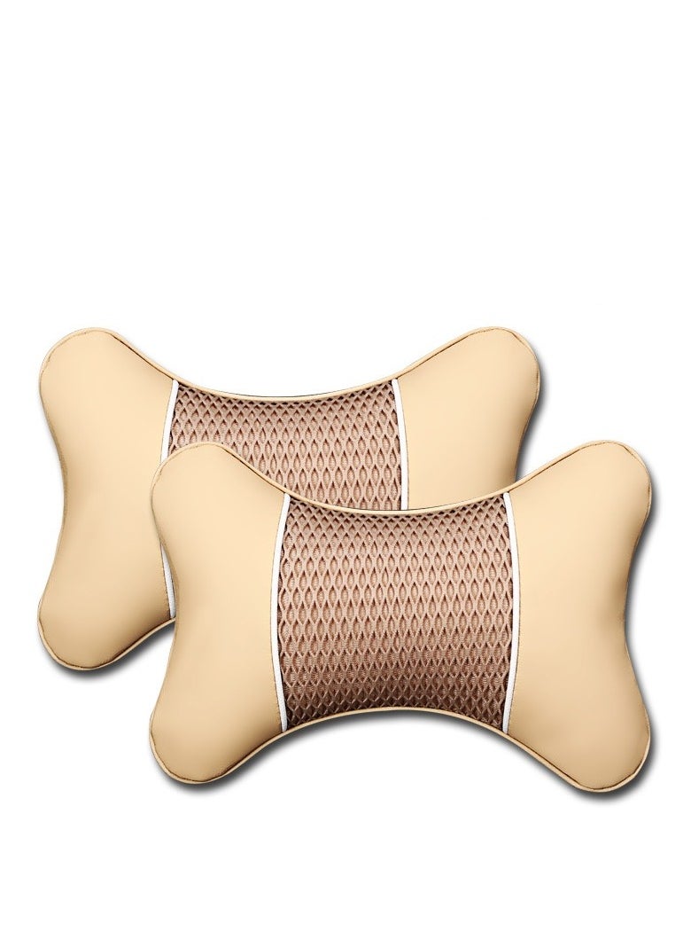 KUYING New NeckNew Pair of Car Headrest Neck Protection Pillows Protection Car Headrest 