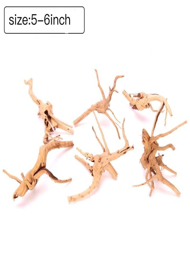 YZHZOM 8pcs Natural Small Spiderwood Driftwood for Aquarium Decor Aquarium Driftwood Freshwater Reptile Driftwood Aquarium spiderwood (spiderwood 5-6inch 8pcs) - Image 2