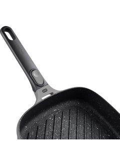 Berghoff Gem Stay Cool Grilled Square Pan with Removable Handle Gray 24 cm  - Image 4