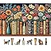 MINIWAN Vintage Books Flowers 500Piece Jigsaw Puzzle for Adults Floral Library Scene Puzzle with Colorful Blooms Decorative Book Spines Challenging Yet Relaxing Puzzle 23x15 - Image 2