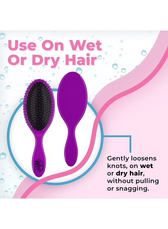 Wet Brush Original Detangling Hair Brush, Purple - Ultra-Soft IntelliFlex Bristles - Detangler Brush Glide Through Tangles With Ease For All Hair Types - For Women, Men, Wet & Dry Hair - Image 4