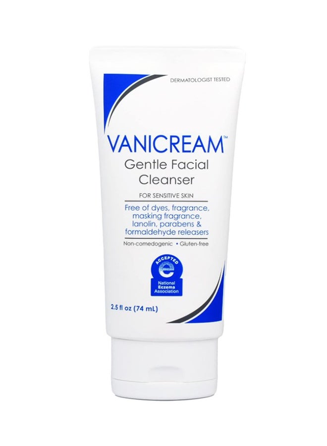 Vanicream Gentle Facial Cleanser Travel Tube 74 Ml 
