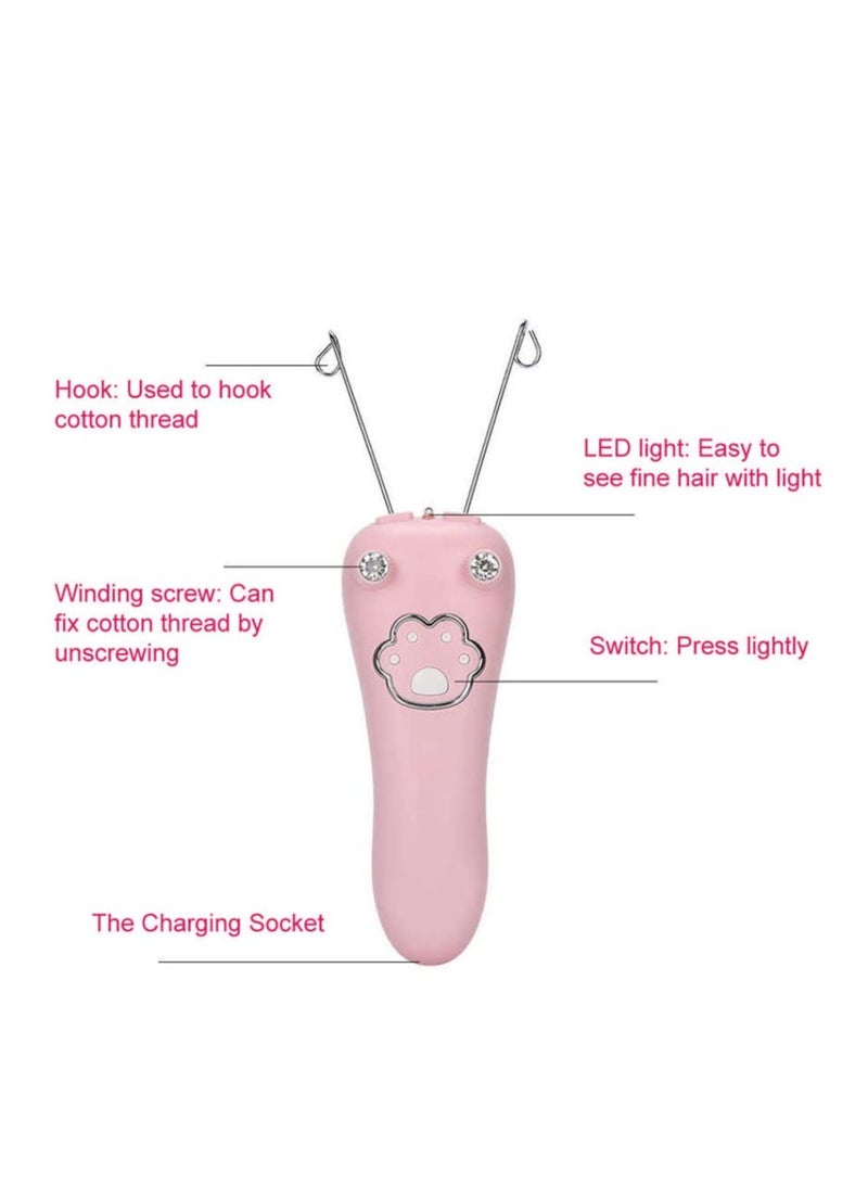KOWVOWZ Electric Facial threading Hair Remover, Electric Cotton Thread Epilator, Automatic Threader Machine Epilator for Fine Hairs on Face Chin Upper Lip Arms - Image 4