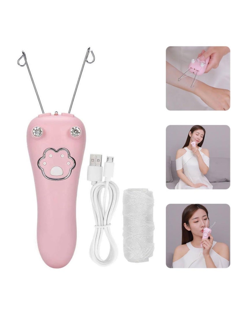 KOWVOWZ Electric Facial threading Hair Remover, Electric Cotton Thread Epilator, Automatic Threader Machine Epilator for Fine Hairs on Face Chin Upper Lip Arms - Image 2