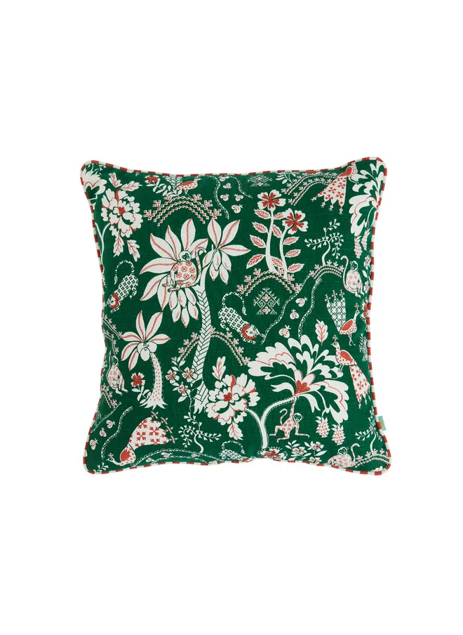 Chumbak Bageecha 16" Kasuti Cushion Cover Set  | Set of 3