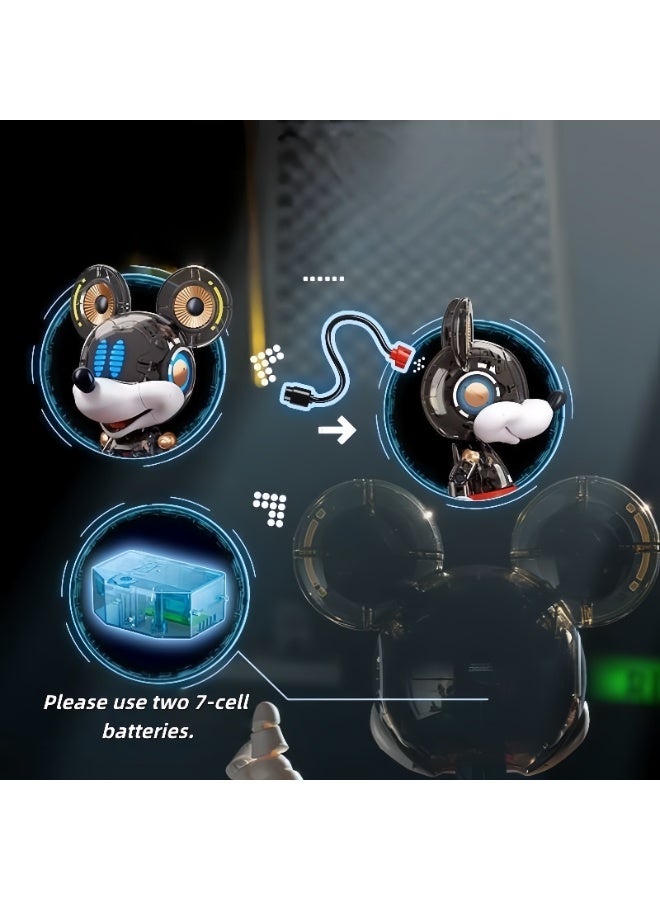 MICKEY MOUSE [Whole network best-selling] Building blocks genuine Cyber Mickey assembled model tide play building blocks ornaments Internet celebrity birthday holiday collection gift - Image 3