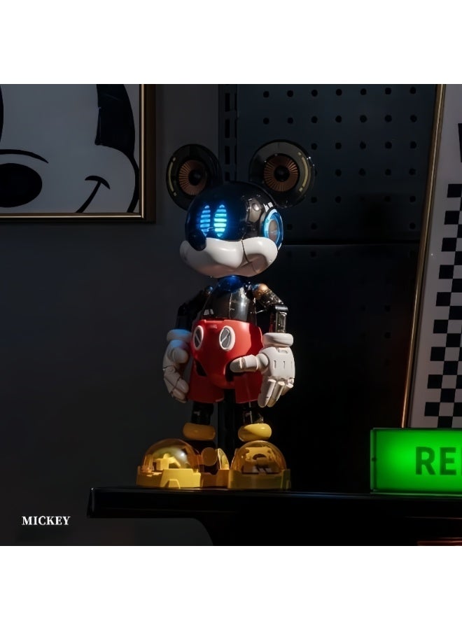 MICKEY MOUSE [Whole network best-selling] Building blocks genuine Cyber Mickey assembled model tide play building blocks ornaments Internet celebrity birthday holiday collection gift - Image 5