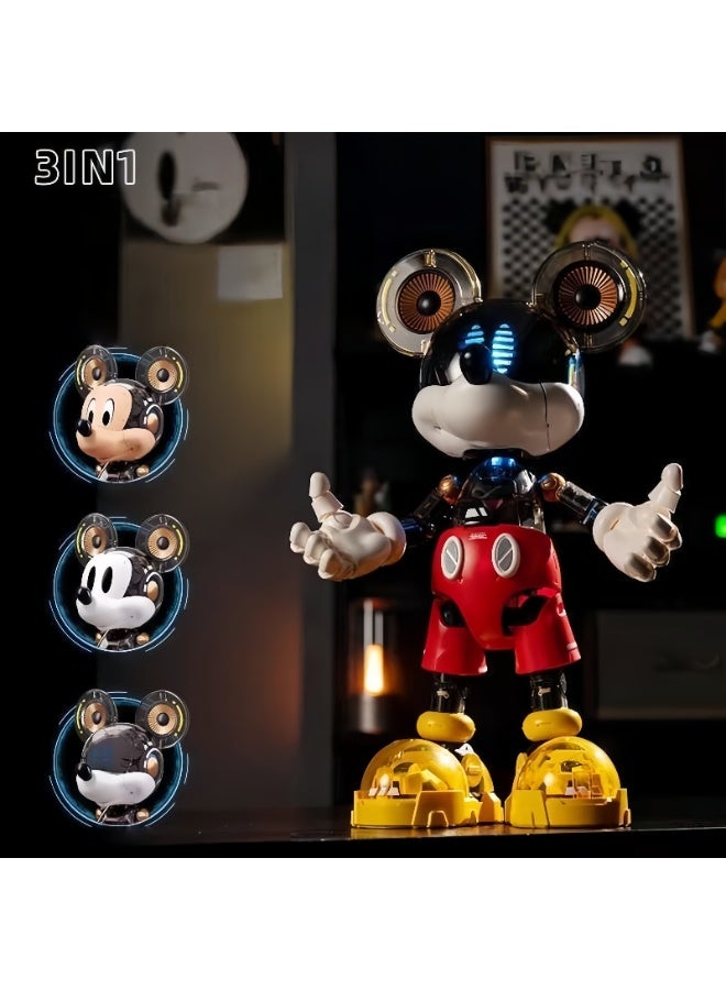 MICKEY MOUSE [Whole network best-selling] Building blocks genuine Cyber Mickey assembled model tide play building blocks ornaments Internet celebrity birthday holiday collection gift - Image 1