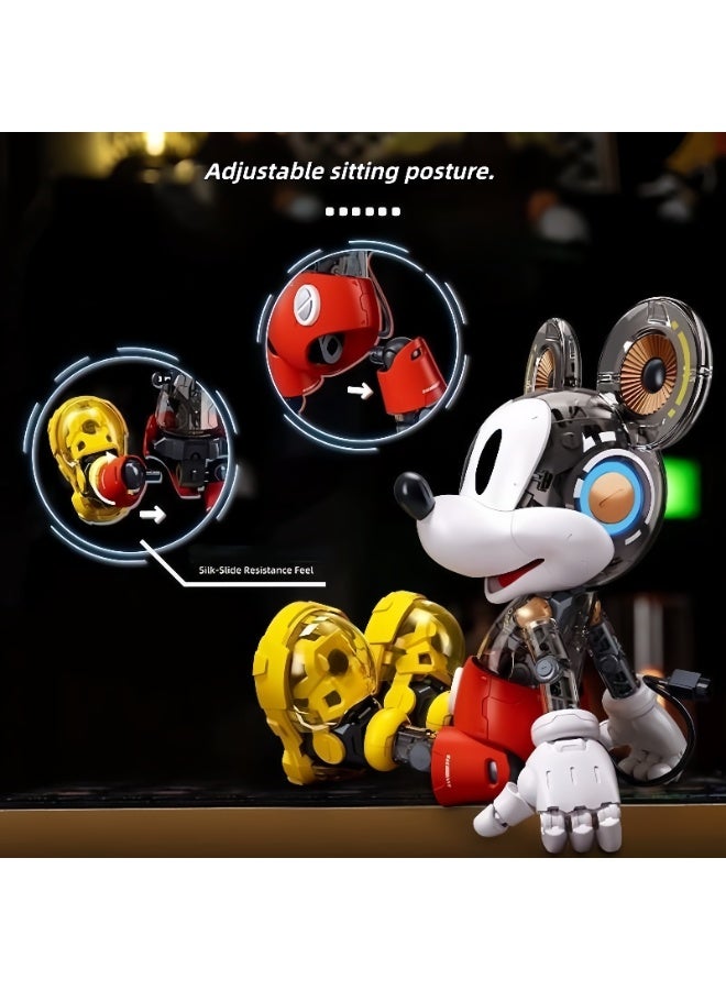 MICKEY MOUSE [Whole network best-selling] Building blocks genuine Cyber Mickey assembled model tide play building blocks ornaments Internet celebrity birthday holiday collection gift - Image 4