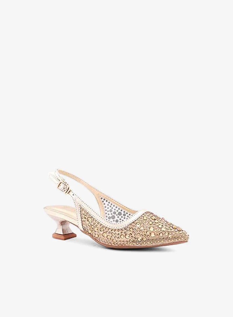 Cuple Girls Block Heel Mule Heels