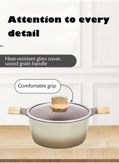 BMN 9-piece Non-stick Cookware Set, Granite Coated Non-stick Kitchen Cooking Set, Pfoa-free Kitchen Item, Durable Handles, Suitable For All Stoves (Gas, Electric And Induction), Brown  - Image 5