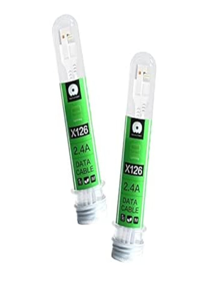 WUW Fast Charging [Apple MFi Certified] MD818 Lightning Cable 2.4A for iPhone 14 Pro Max / 13/12 / 11 / XMax/XR/Xs / 8 Plus/SE / 7/8 / 6s - White 