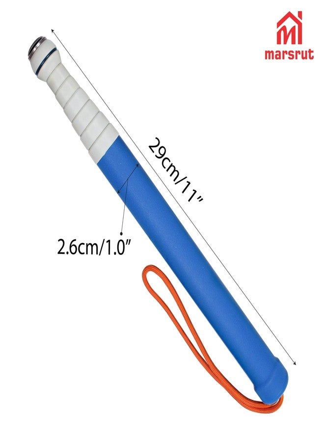 Marsrut Walking Stick for Blind Telescopic Cane with Storage Bag, 51" Extented Anti Slip Shockproof Retractable Folding Reflective Telescoping Prop Gadgets Items for Seeing Eye Vision Visually Impaired-Blue - Image 2