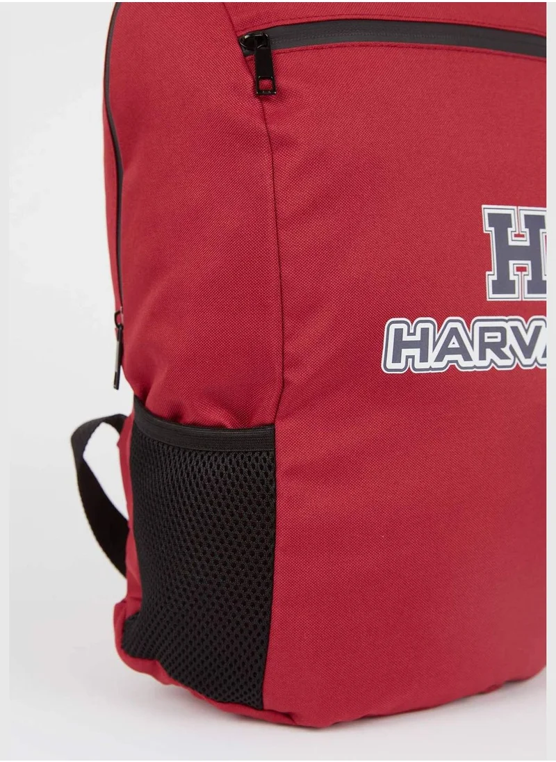 DeFacto Harvard University Print Zip On Big Backpack