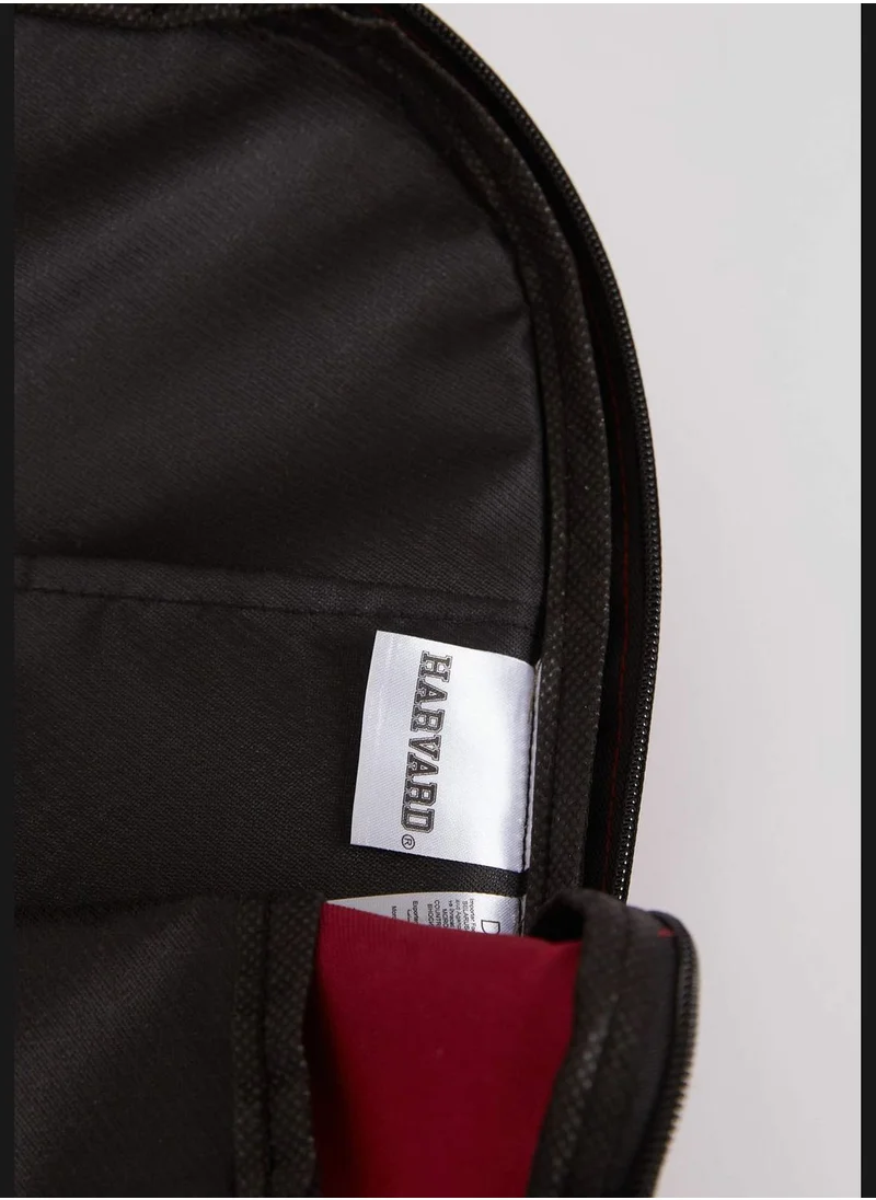 DeFacto Harvard University Print Zip On Big Backpack