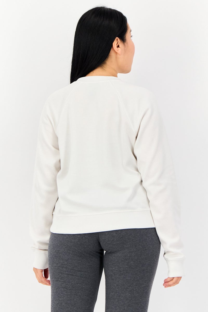 Nike Women Sportswear Fit Long Sleeves Outdoor Sweatshirt, Off White - Image 2
